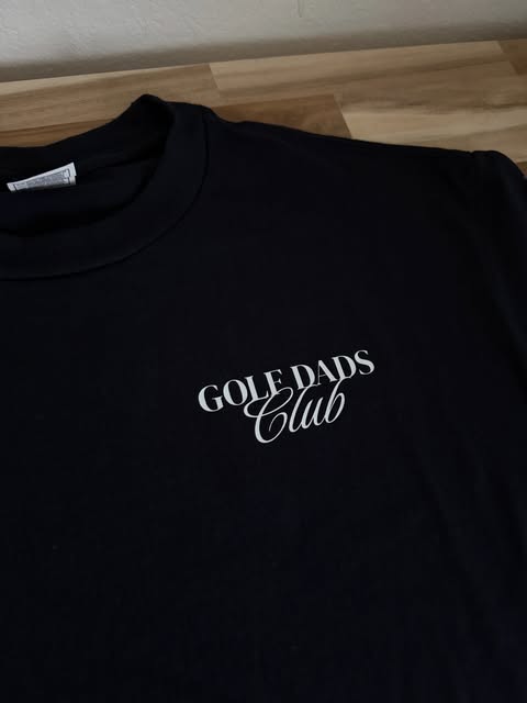 Black Golf Dads Club printed t-shirt